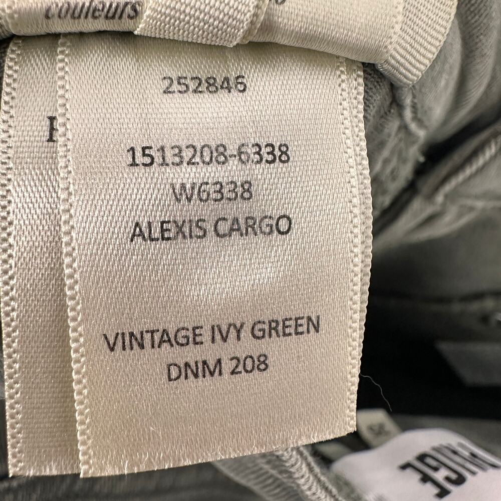 PAIGE DENIM NWT Alexis Cargo Barrel Leg Pant in Vintage Ivy Green // 25 - Picture 12 of 13